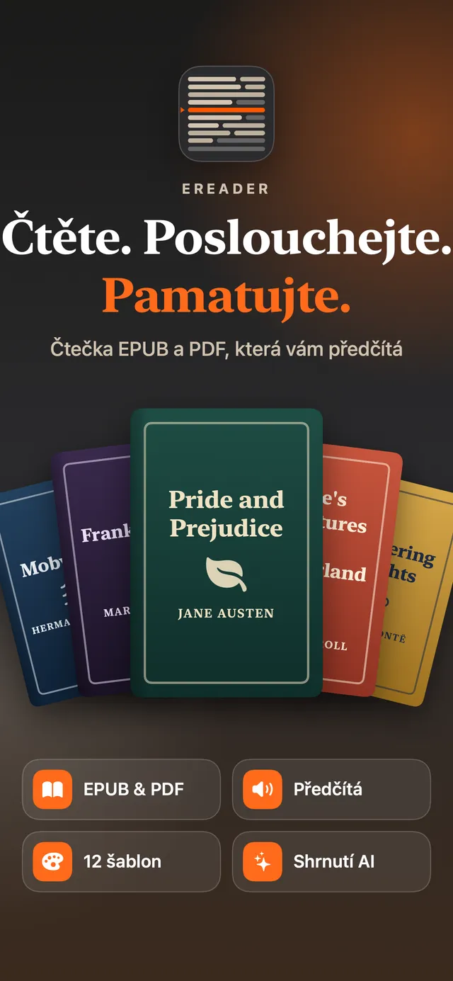eReader: čtečka EPUB a PDF – Snímky obrazovky 2