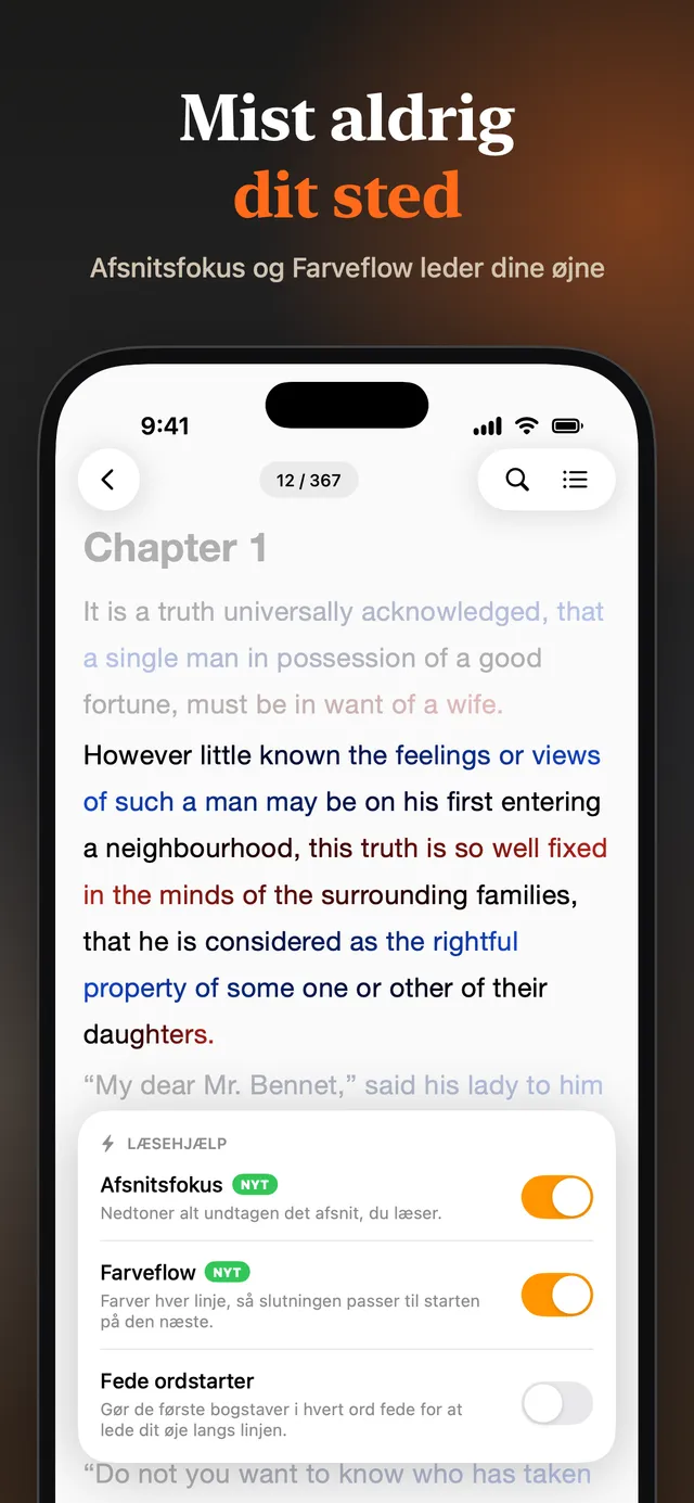 eReader: EPUB- og PDF-læser – Skærmbilleder 4