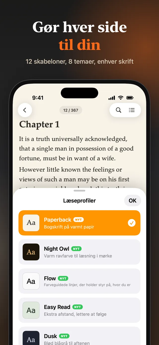 eReader: EPUB- og PDF-læser – Skærmbilleder 8