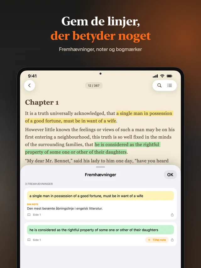 eReader: EPUB- og PDF-læser – Skærmbilleder 9