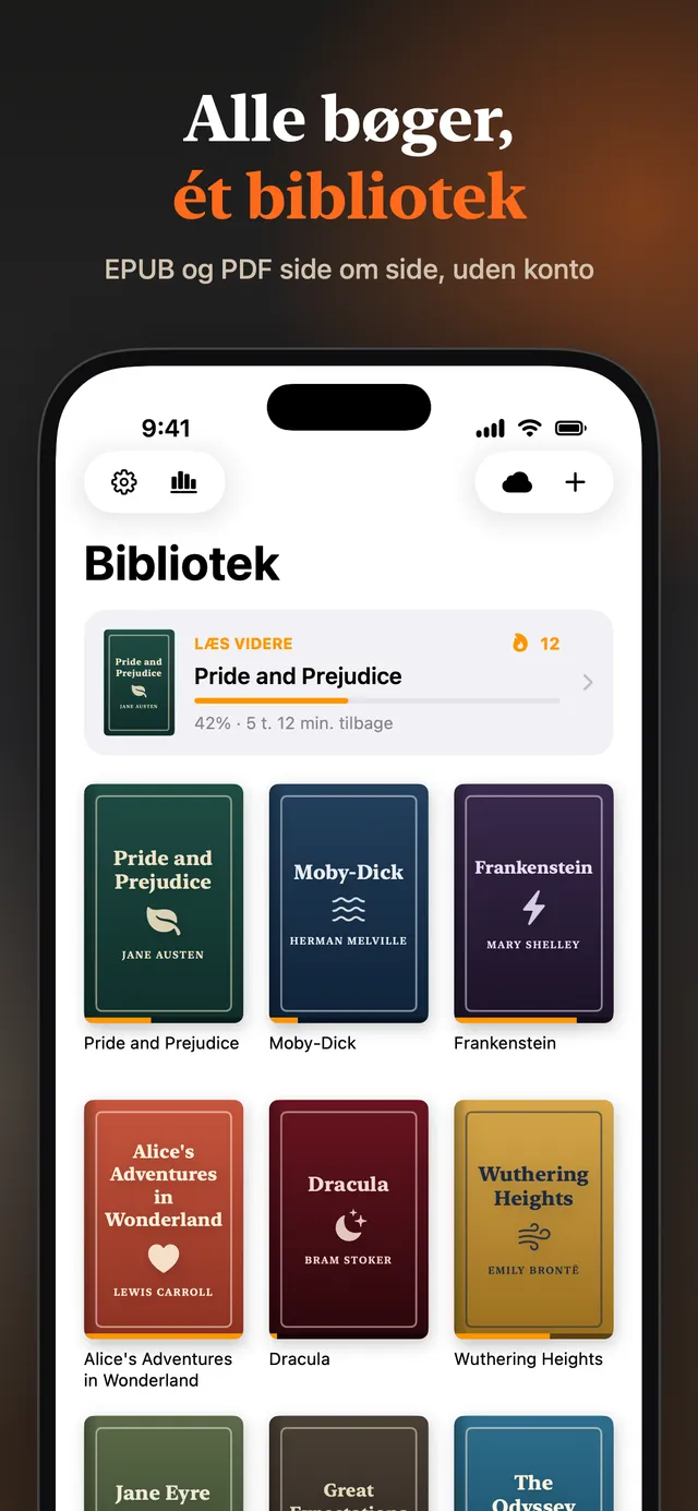 eReader: EPUB- og PDF-læser – Skærmbilleder 16
