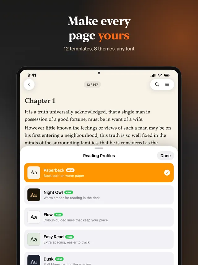 eReader: Mini player that turns any book into an audiobook while you follow the text