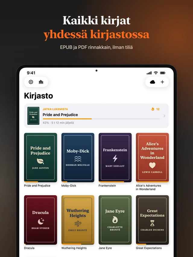 eReader: EPUB- ja PDF-lukija – Näyttökuvat 15