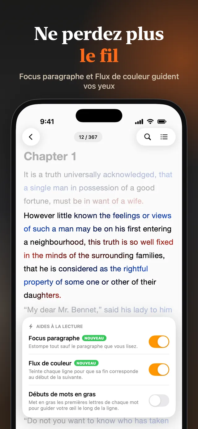 eReader : liseuse EPUB et PDF – Captures d'écran 4