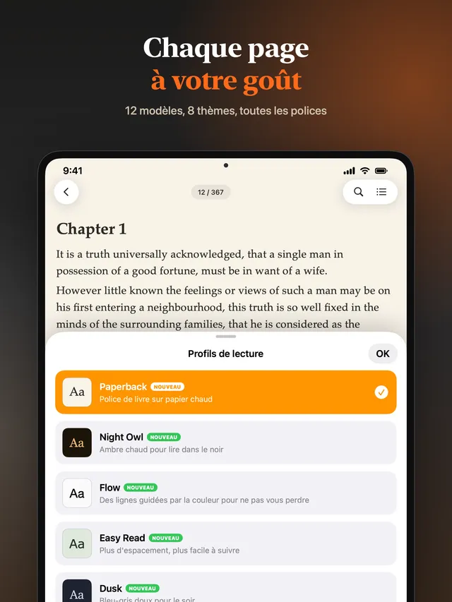 eReader : liseuse EPUB et PDF – Captures d'écran 7