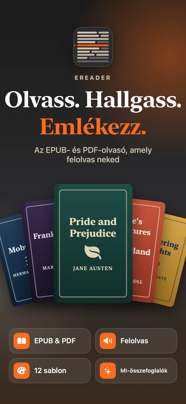 eReader: EPUB- és PDF-olvasó – Képernyőfotók 2