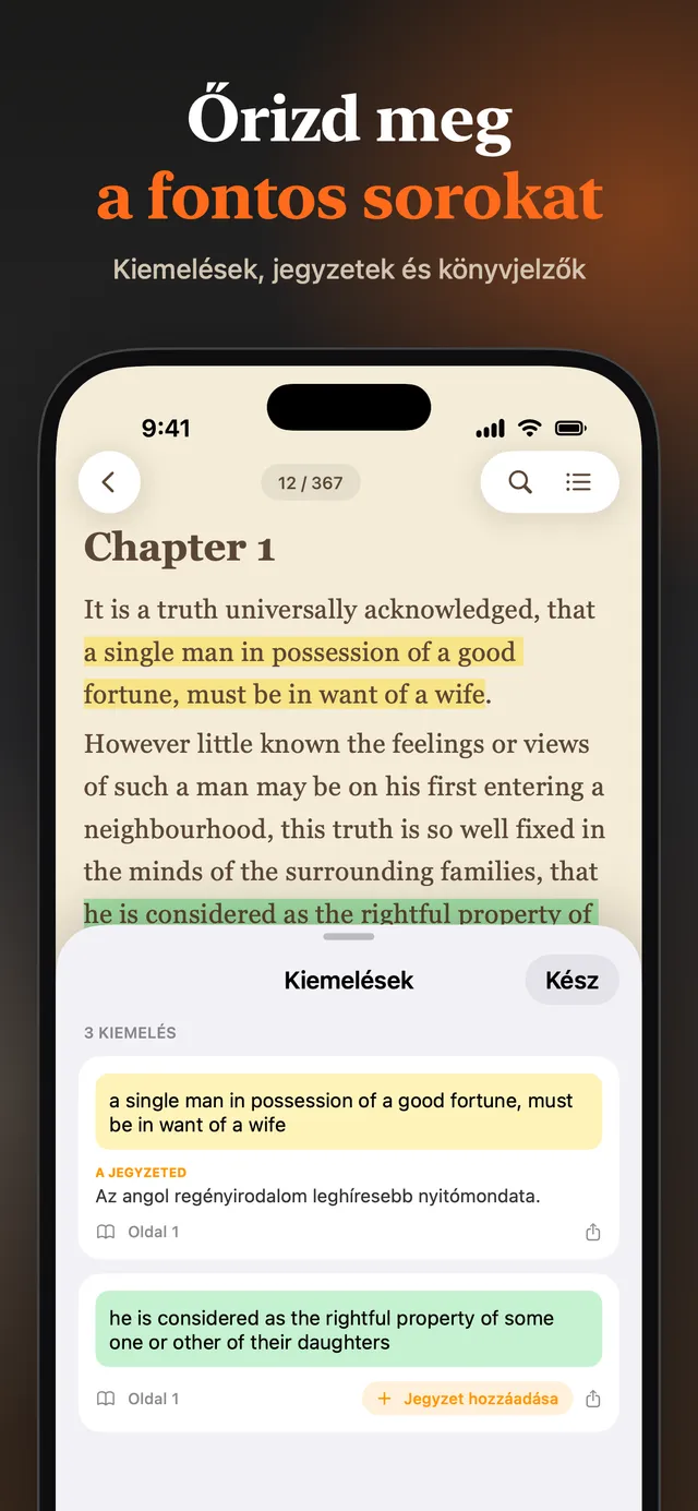 eReader: EPUB- és PDF-olvasó – Képernyőfotók 10