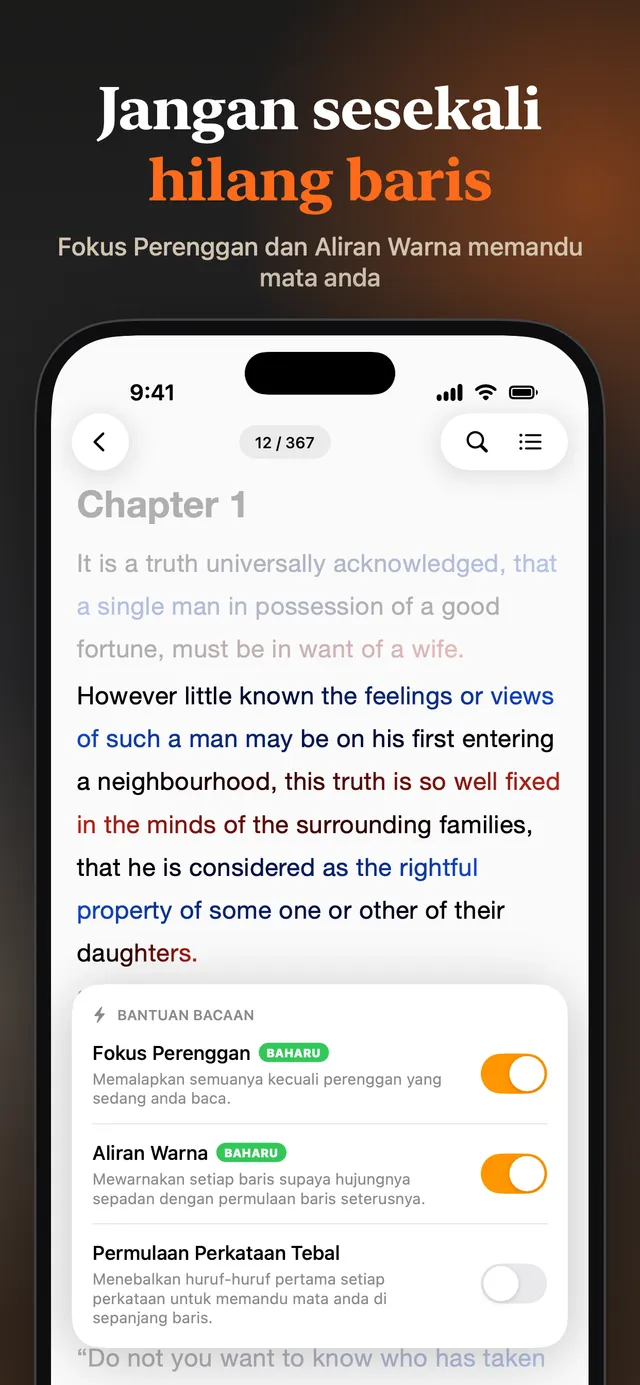 eReader: Pembaca EPUB & PDF – Tangkapan skrin 4
