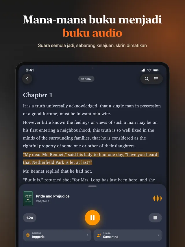 eReader: Pembaca EPUB & PDF – Tangkapan skrin 5