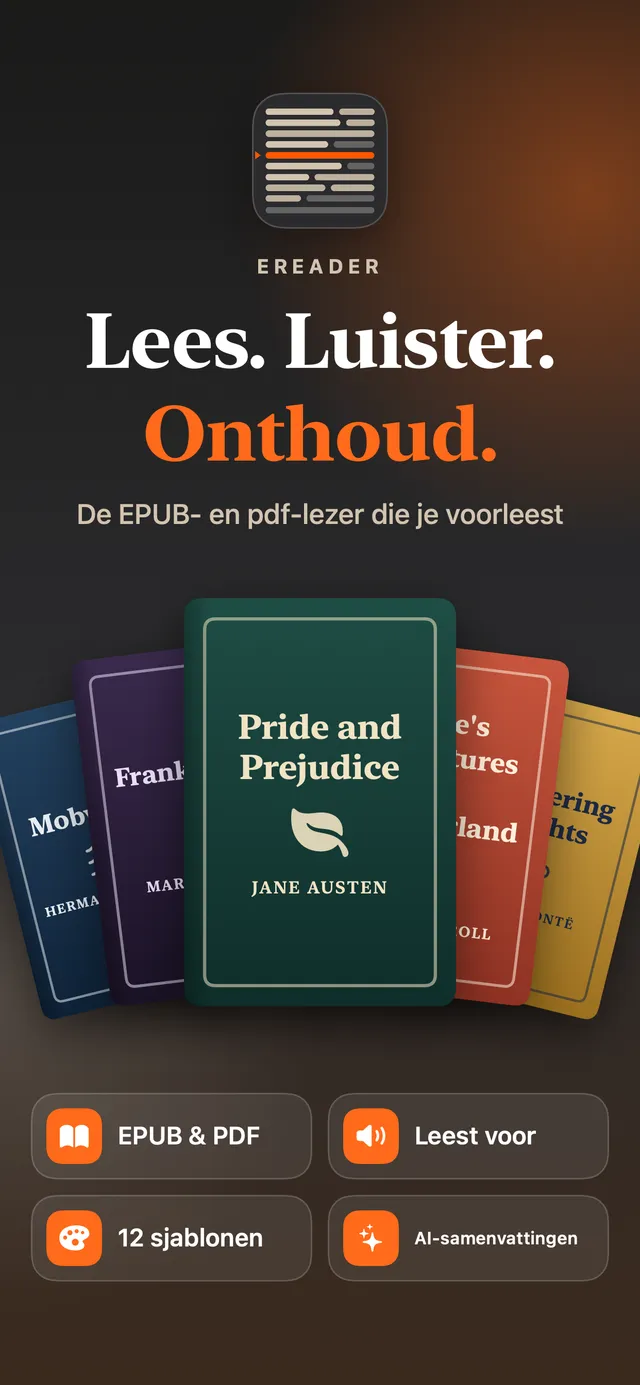 eReader: EPUB- en pdf-lezer – Schermafbeeldingen 2