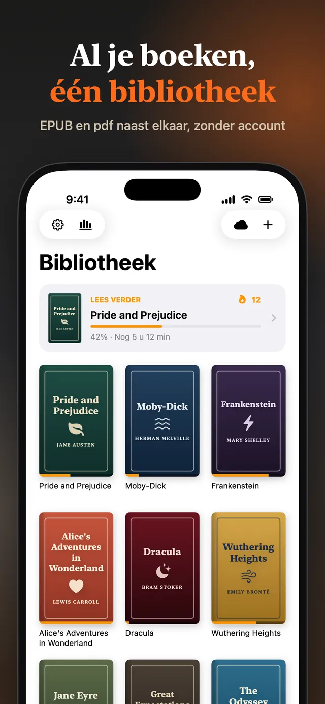 eReader: EPUB- en pdf-lezer – Schermafbeeldingen 16