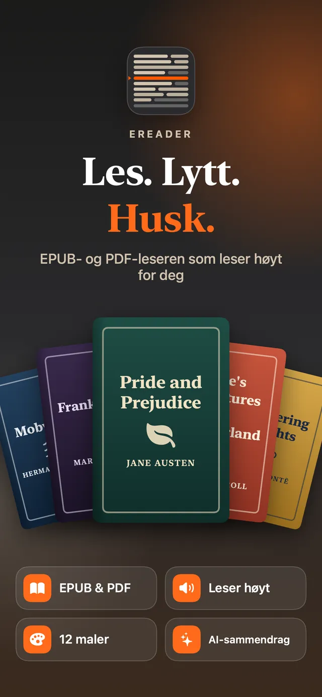 eReader: EPUB- og PDF-leser – Skjermbilder 2