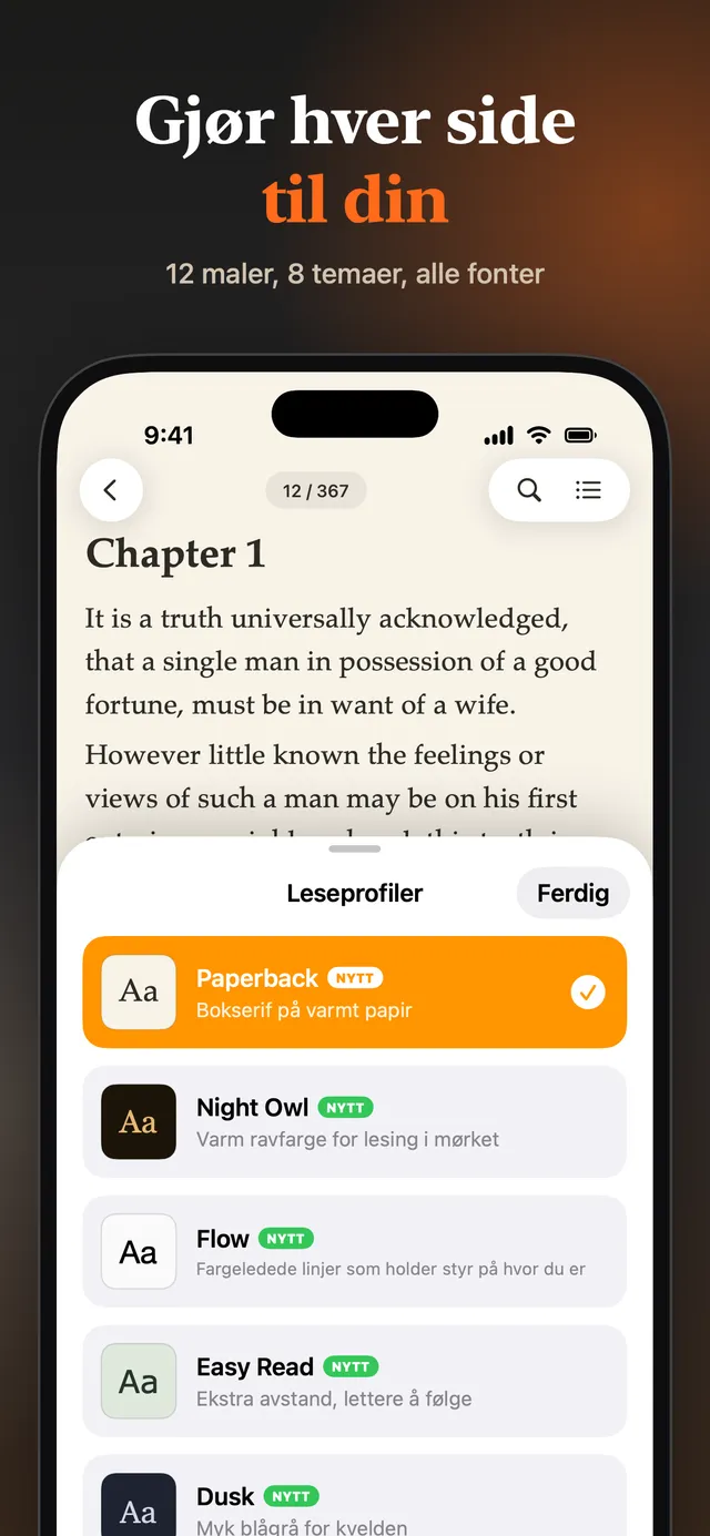 eReader: EPUB- og PDF-leser – Skjermbilder 8
