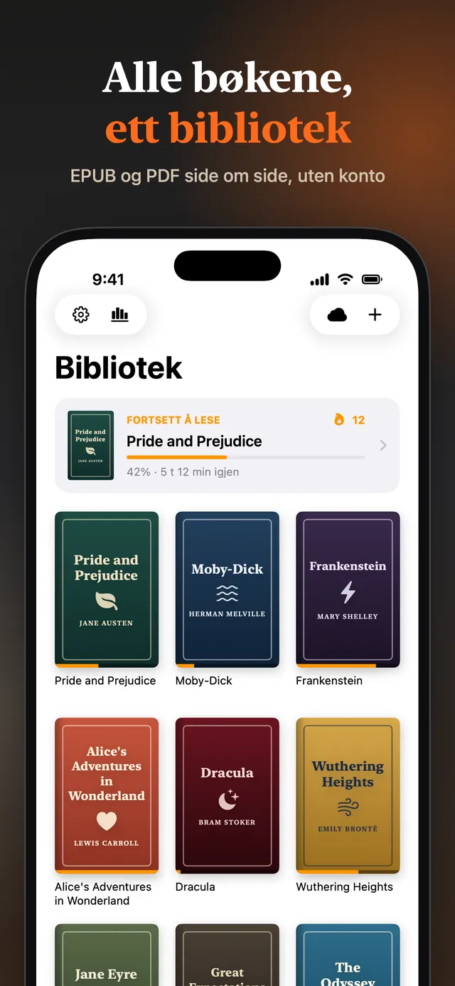 eReader: EPUB- og PDF-leser – Skjermbilder 16