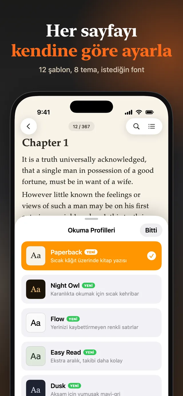 eReader: EPUB ve PDF Okuyucu – Ekran görüntüleri 8