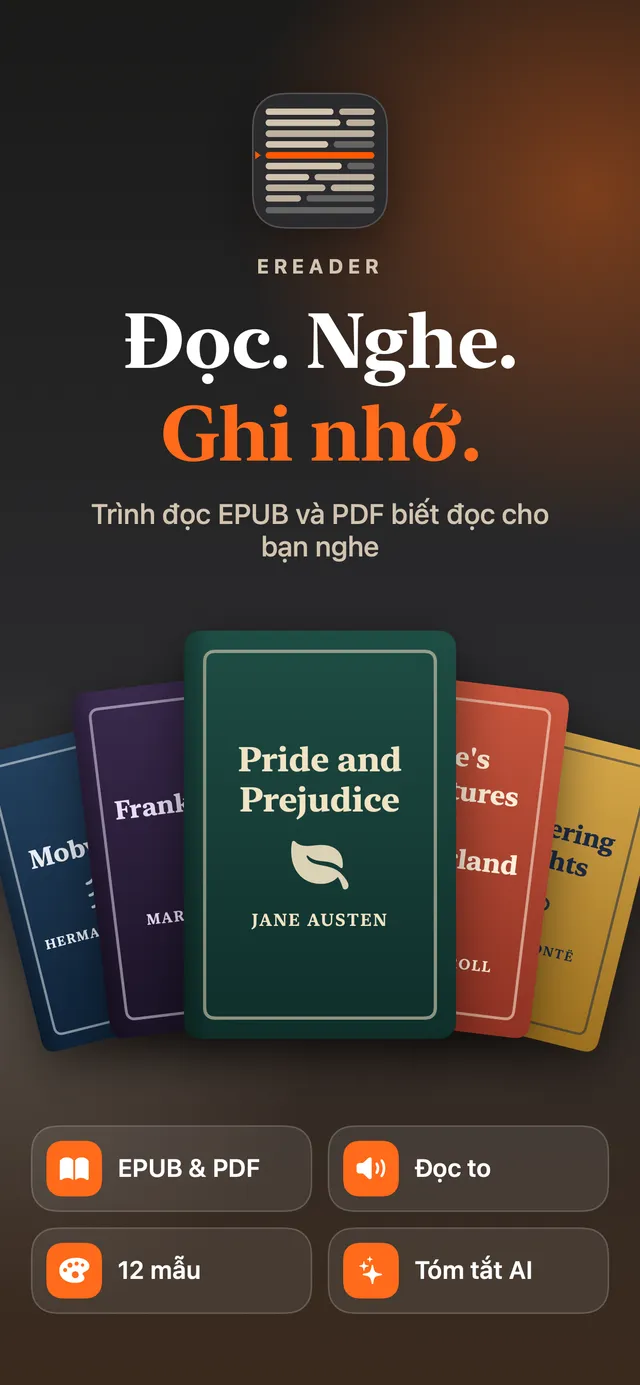 eReader: Đọc sách EPUB và PDF – Ảnh chụp màn hình 2